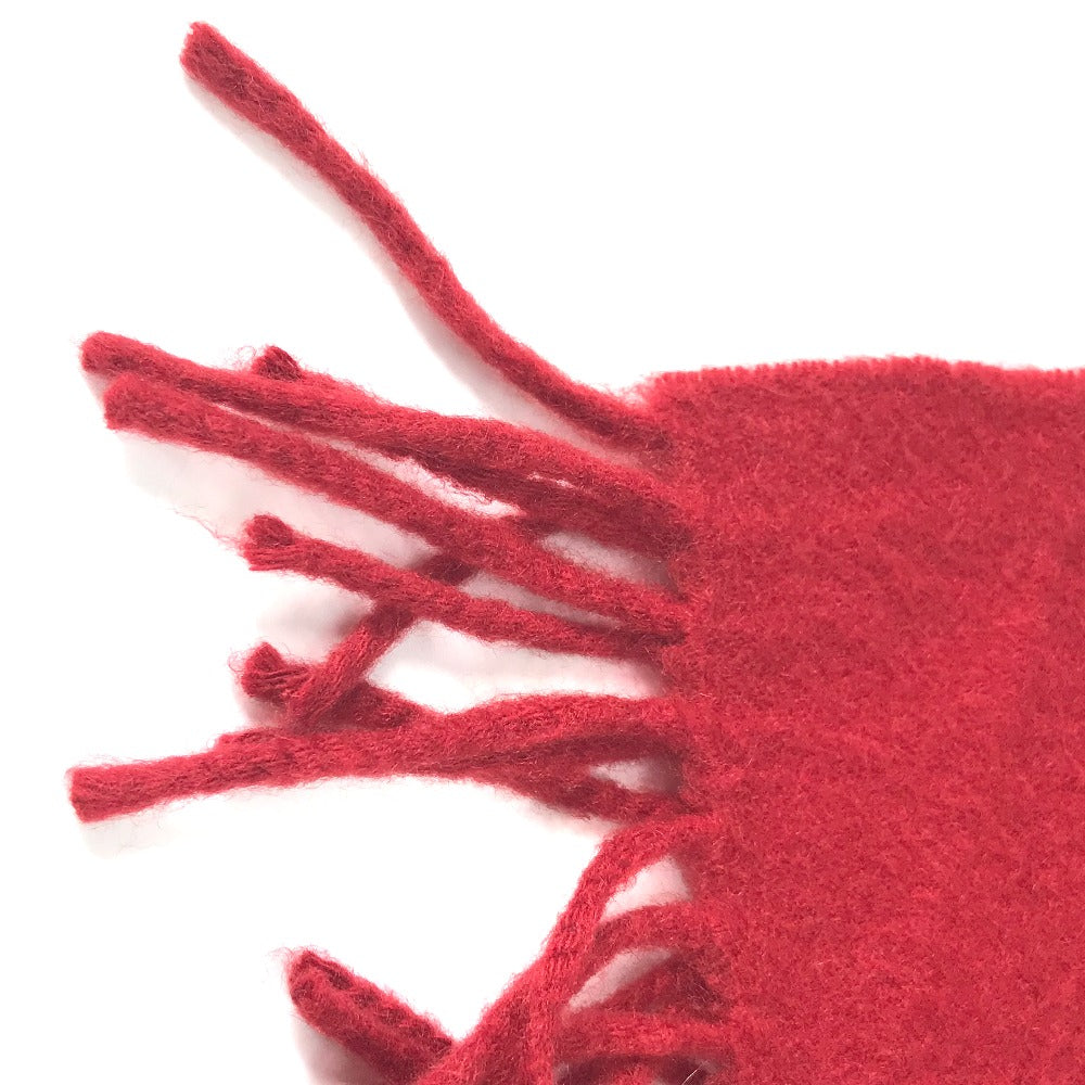 HERMES Scarf cashmere Red logo
