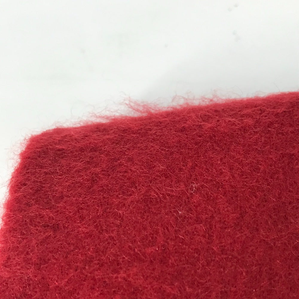 HERMES Scarf cashmere Red logo
