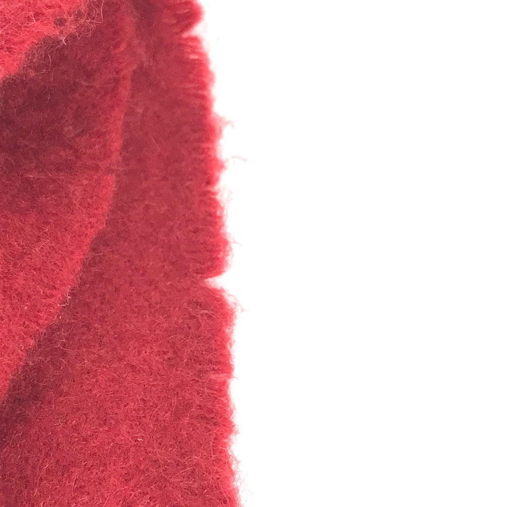 HERMES Scarf cashmere Red logo