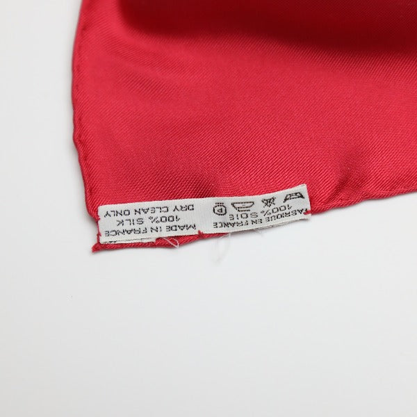 HERMES scarf silk Red Carre90 scarf Festival Women Used