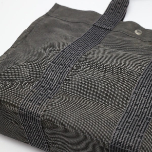HERMES Tote Bag canvas gray Her LineTote MM Business bag canvas mens(Unisex) Used