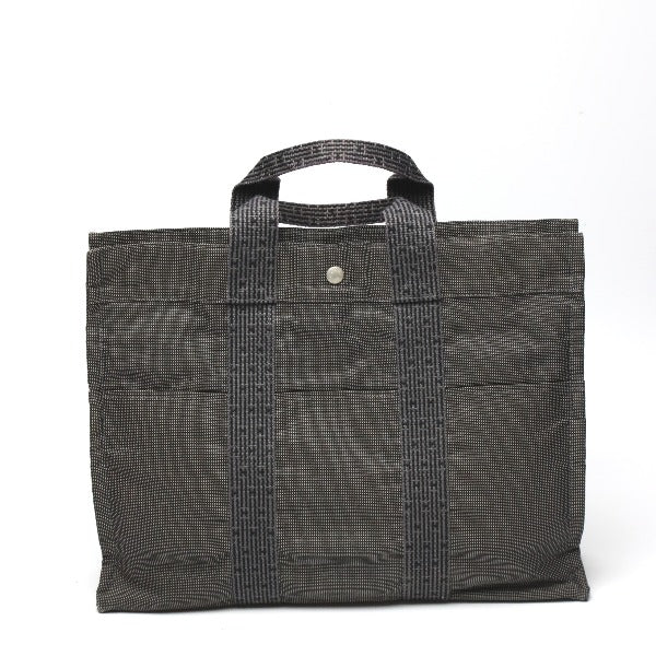 HERMES Tote Bag canvas gray Her LineTote MM Business bag canvas mens(Unisex) Used
