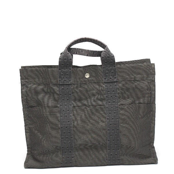 HERMES Tote Bag canvas gray Her LineTote MM Business bag canvas mens(Unisex) Used