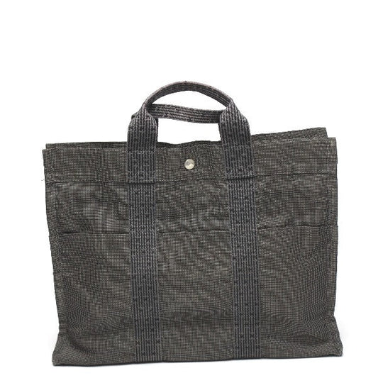 HERMES Tote Bag canvas gray Her LineTote MM Business bag canvas mens(Unisex) Used