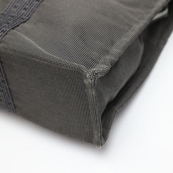 HERMES Tote Bag canvas gray Her LineTote MM Business bag canvas mens(Unisex) Used