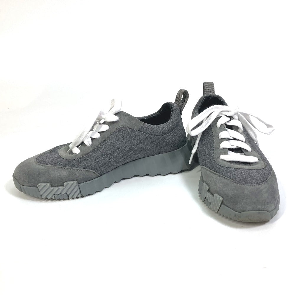 HERMES sneakers Canvas/Suede , Technical Canvas/Suede gray shoes bouncing Women 35 1/2 Used