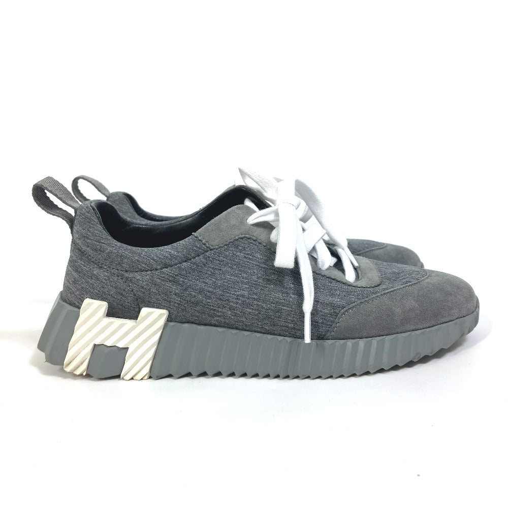 HERMES sneakers Canvas/Suede , Technical Canvas/Suede gray shoes bouncing Women 35 1/2 Used