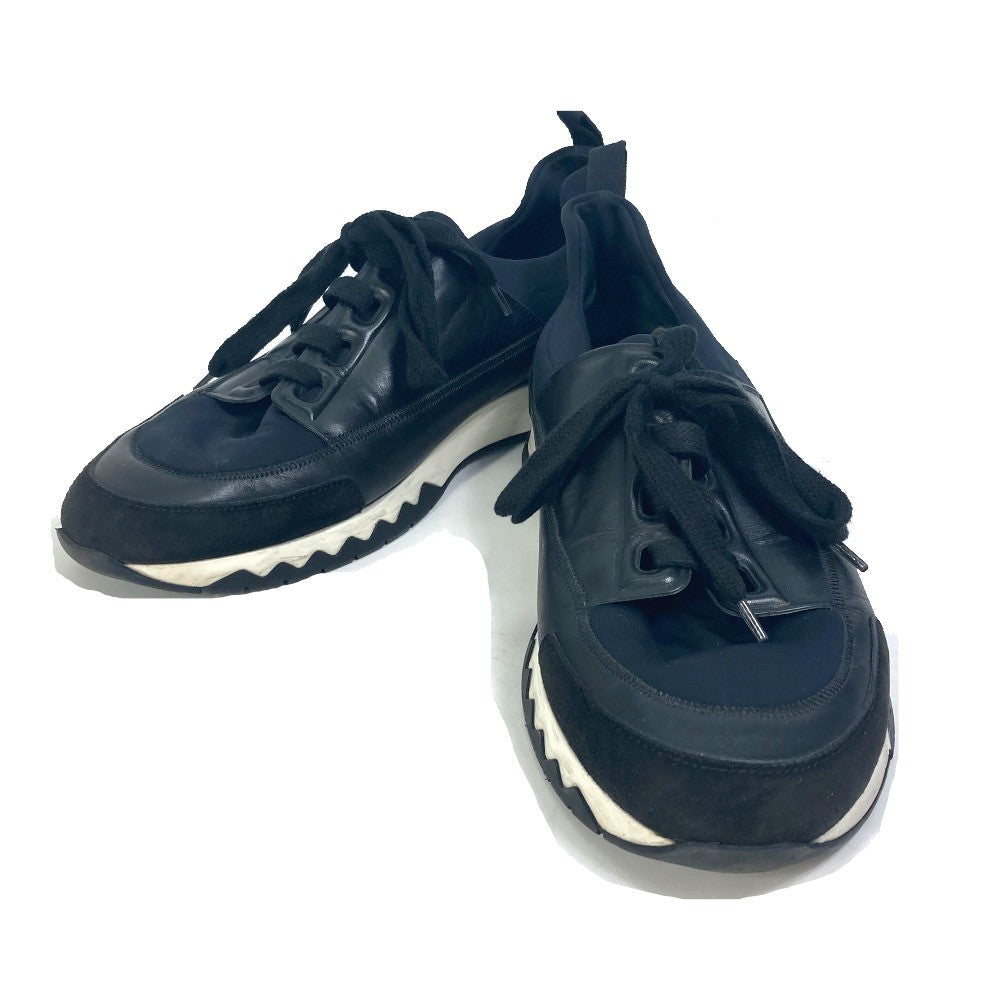 HERMES sneakers Polyamide, Leather black Stadium mens 41 Used