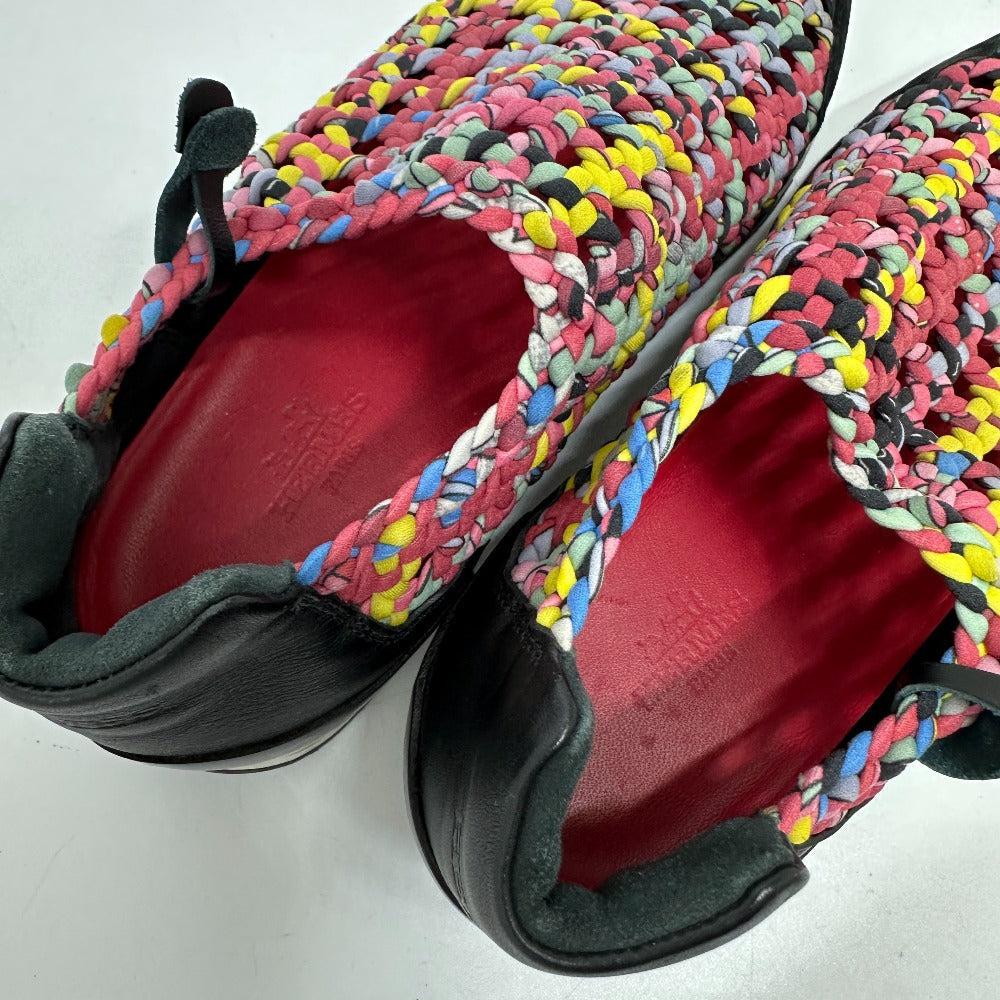 HERMES sneakers leather pink Braid Women 36 Used