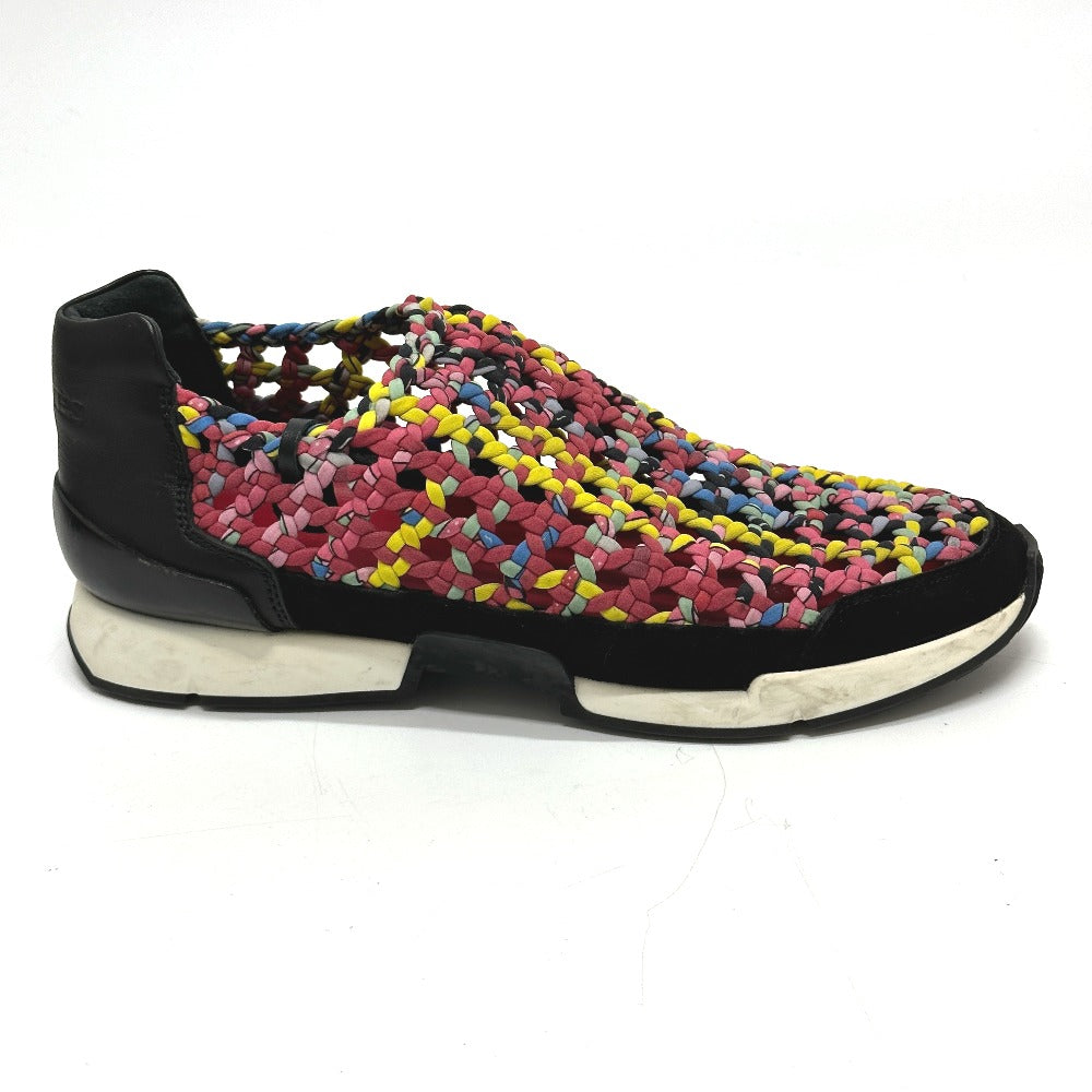 HERMES sneakers leather pink Braid Women 36 Used