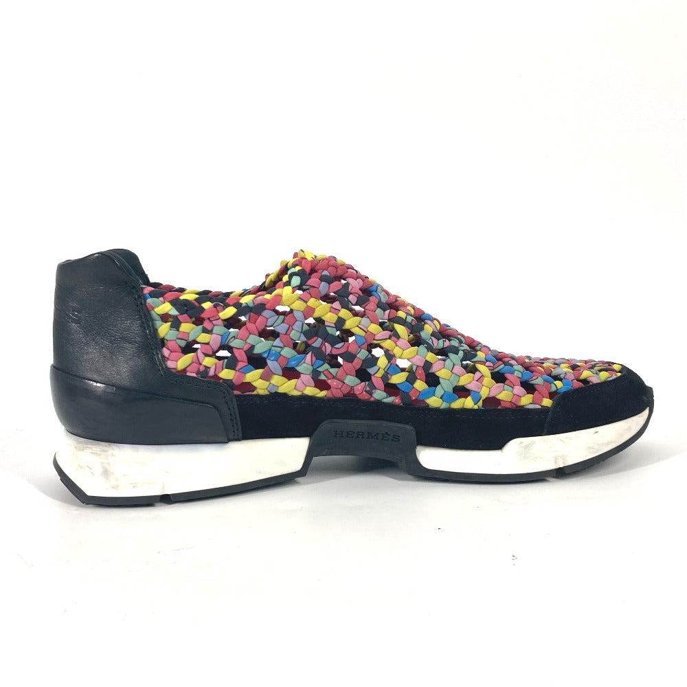 HERMES sneakers leather multicolor Slip-on Women 37 Used