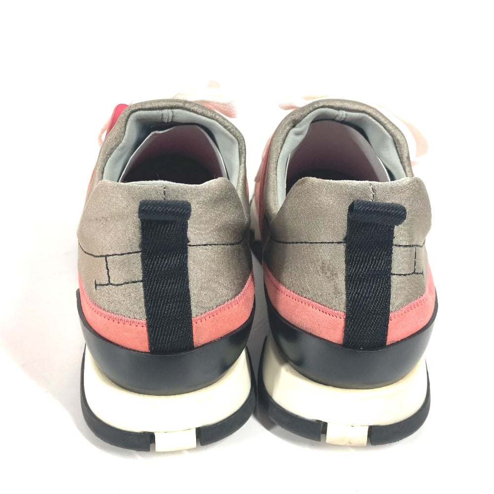 HERMES sneakers suede pink Stadium Women 35.5 Used