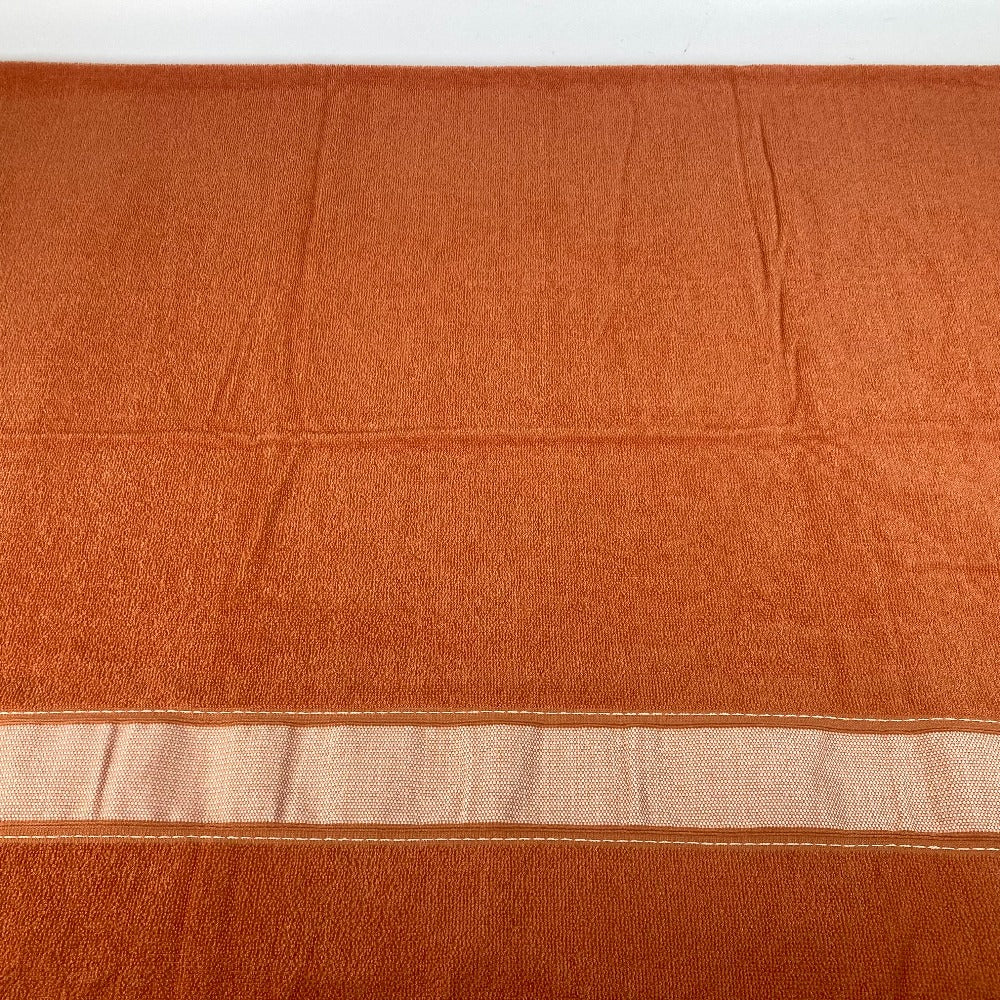 HERMES towel cotton Orange Bath towel Interior Throw Blanket Yachting logo Women Used