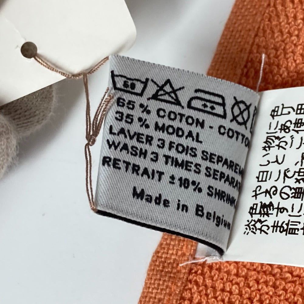 HERMES towel cotton Orange Bath towel Interior Throw Blanket Yachting logo Women Used