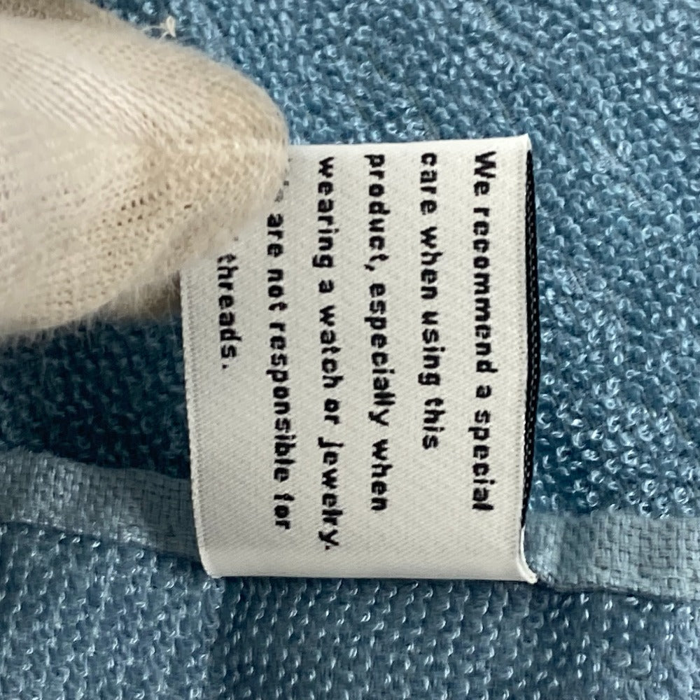 HERMES towel cotton blue Bath towel Interior Throw Blanket Yachting beach towel logo Women Used