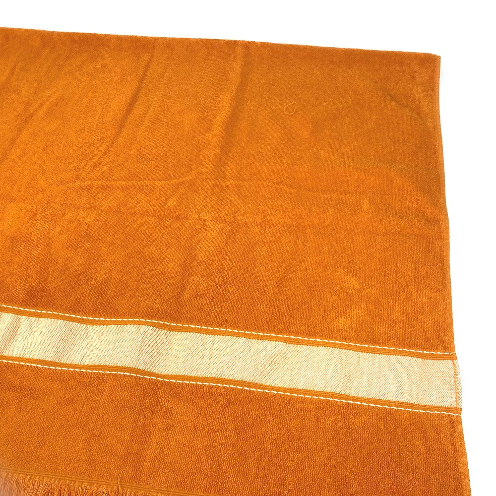 HERMES towel cotton Orange Bath towel Interior Throw Blanket Yachting beach towel logo Women Used