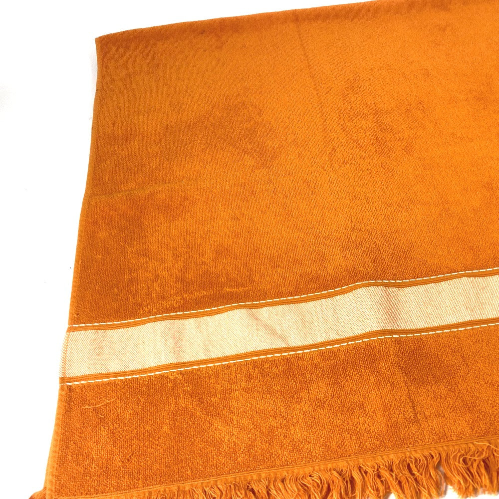 HERMES towel cotton Orange Bath towel Interior Throw Blanket Yachting beach towel logo Women Used