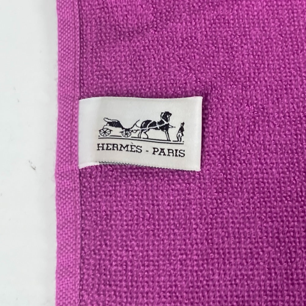 HERMES towel cotton purple Bath towel Interior Throw Blanket Yachting beach towel logo