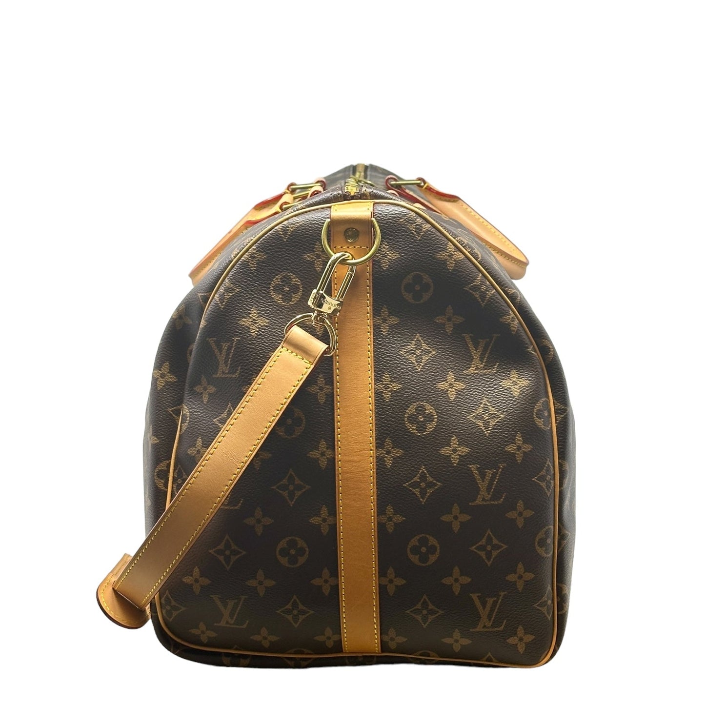 Keepall 55 Luxury Designer By Louis Vuitton In Monogram Canvas, Size: Large