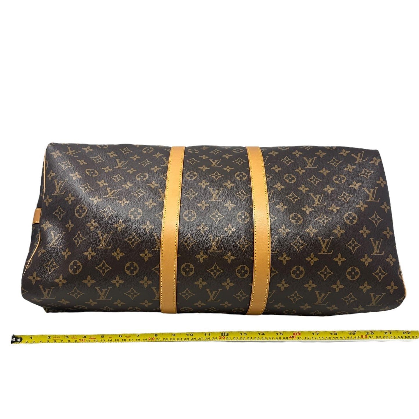 Keepall 55 Luxury Designer By Louis Vuitton In Monogram Canvas, Size: Large