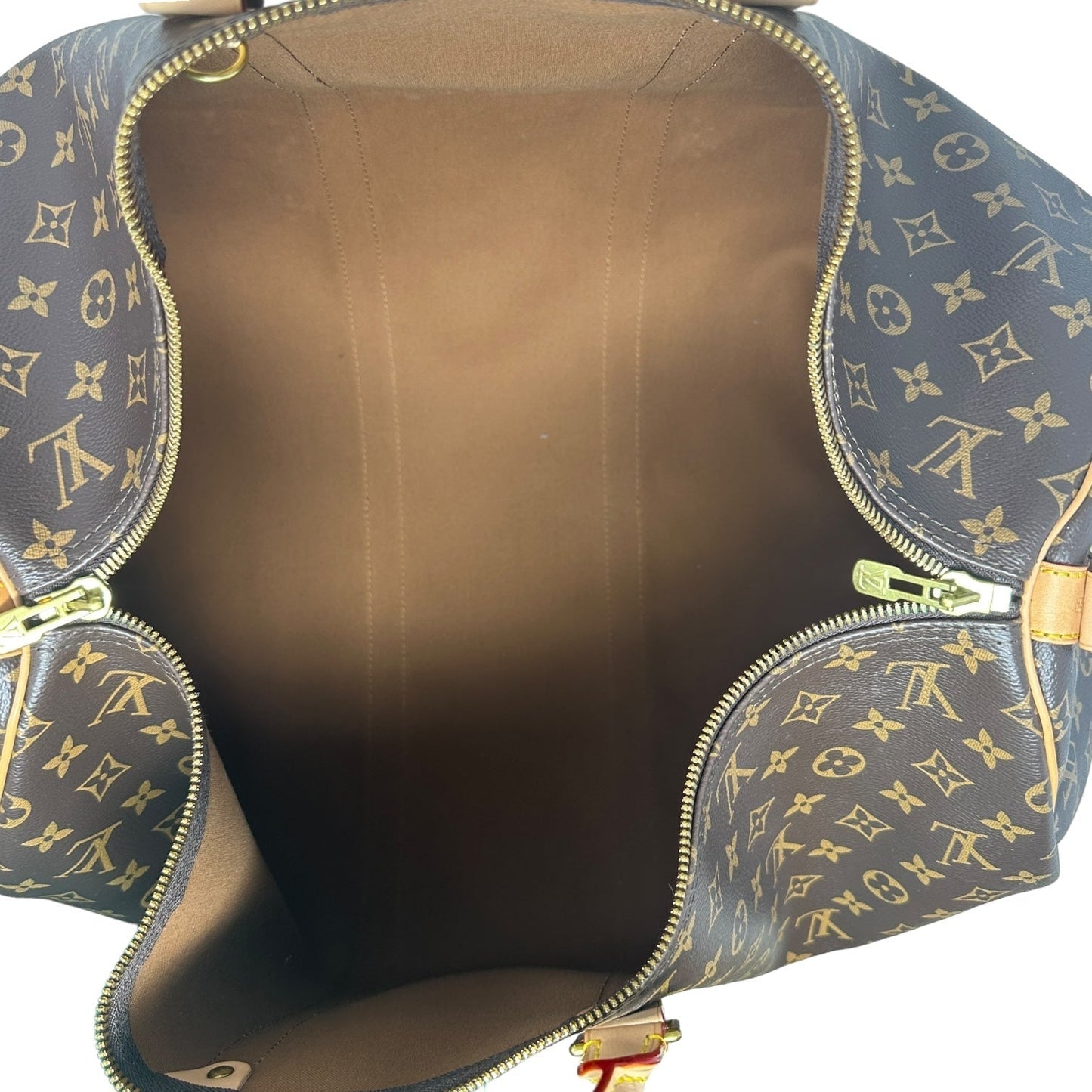 Keepall 55 Luxury Designer By Louis Vuitton In Monogram Canvas, Size: Large