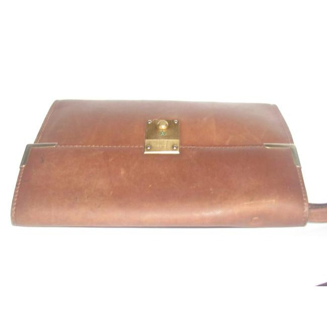 Gucci Vintage Purses Brown Leather Clutch