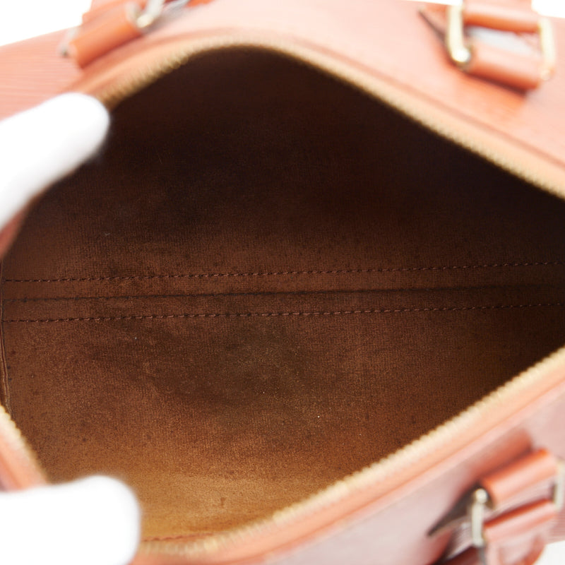 Louis Vuitton Brown Epi Speedy 25 Handbag M43013