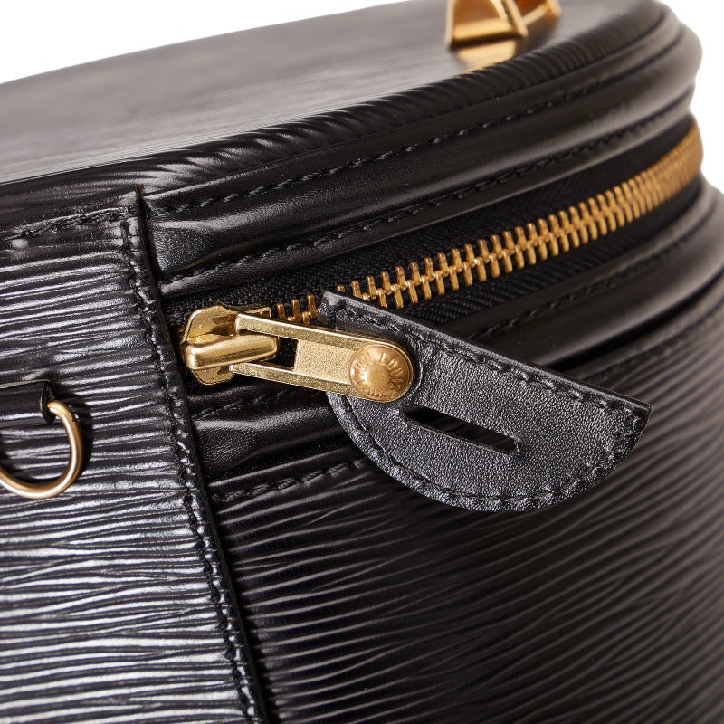 Louis Vuitton Epi Cannes Handbag Vanity Bag M48032 Noir