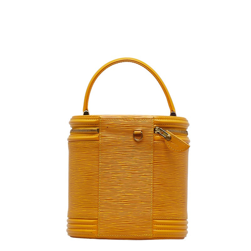 Louis Vuitton Epi Cannes Handbag Vanity Bag M48039 Tassili Yellow