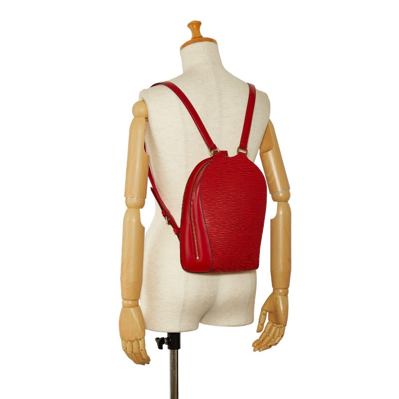 Louis Vuitton Epi Mabion Backpack M52237 Castilian Red Leather