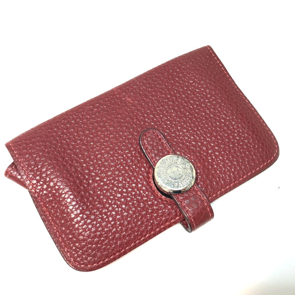 HERMES Coin case Togo Rouge ash Dogon