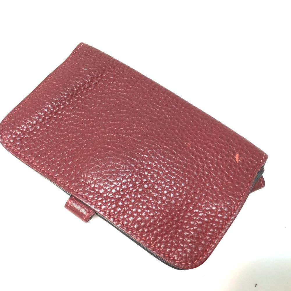 HERMES Coin case Togo Rouge ash Dogon