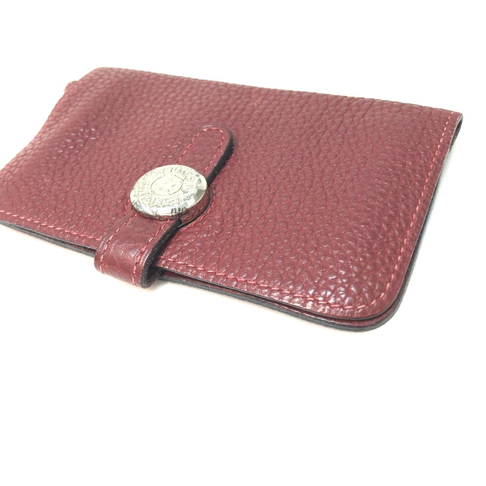 HERMES Coin case Togo Rouge ash Dogon