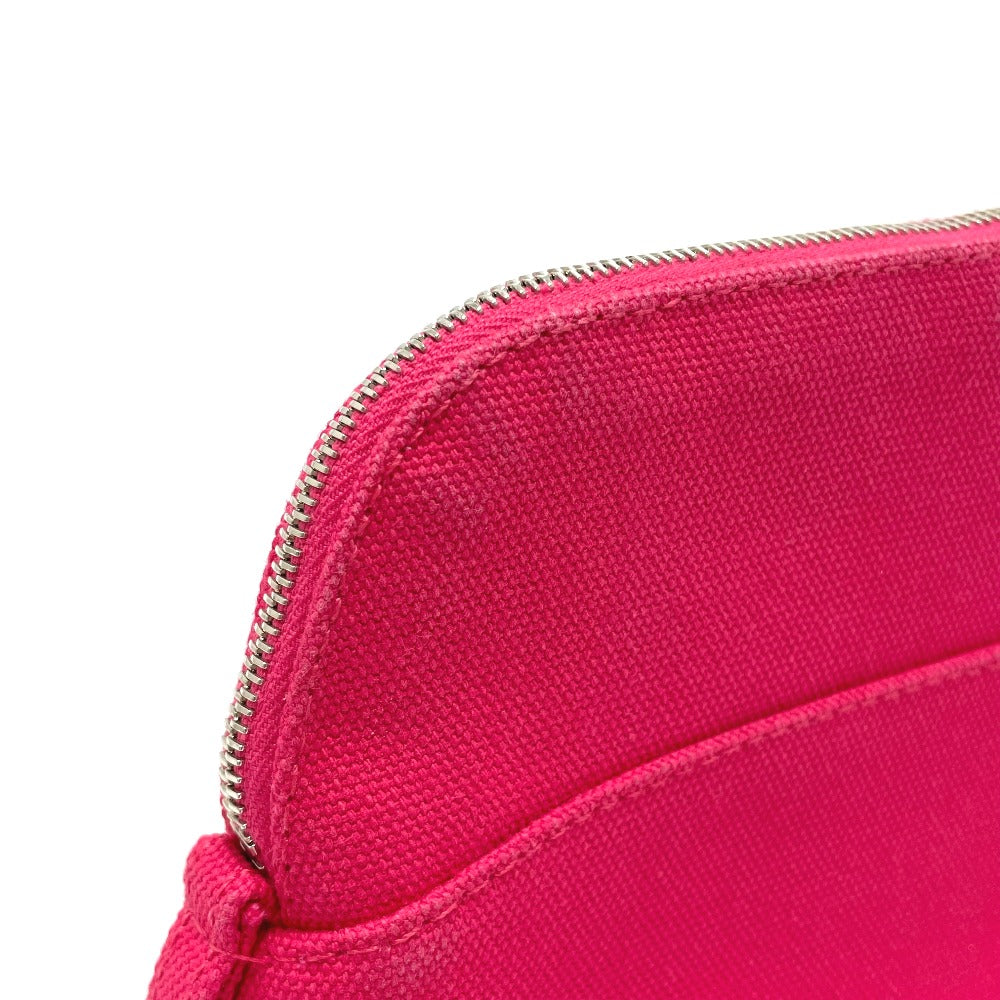 HERMES Pouch canvas pink accessory case Bored pouch 20 Women Used