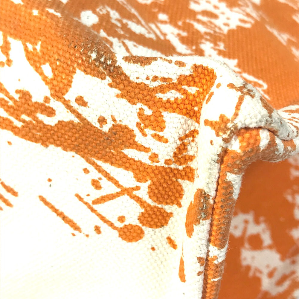 HERMES Tote Bag canvas Orange Handbag Bora Bora PM Cheval Spries Women Used