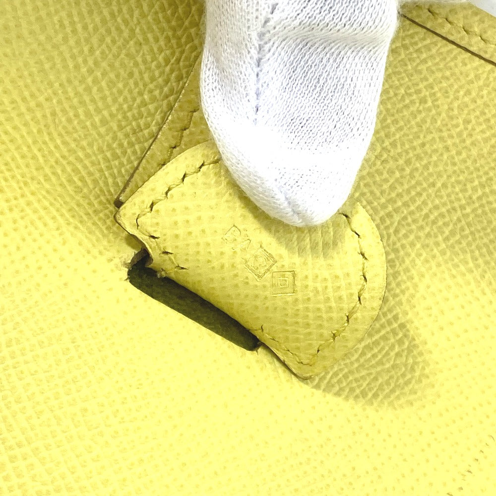 HERMES Shoulder Bag Epsom yellow Crossbody bag Evelyn 3 GM