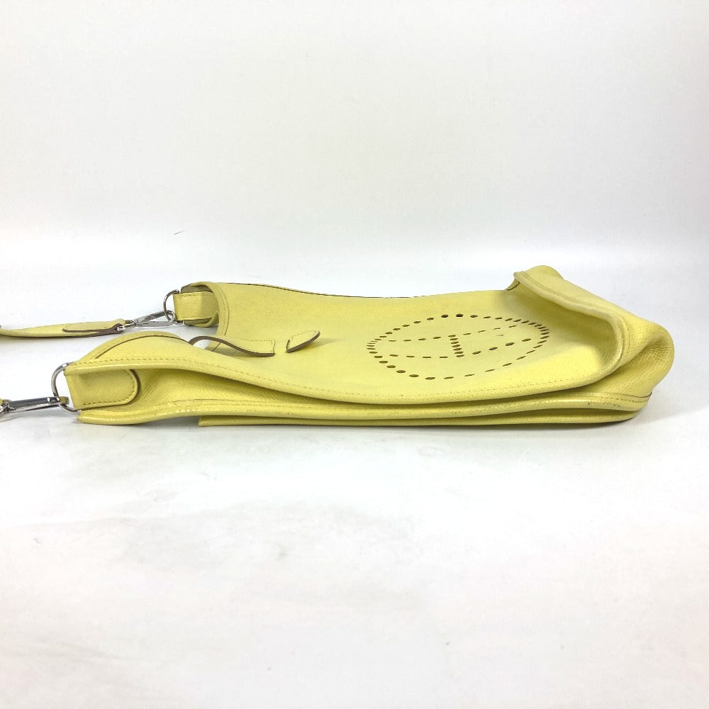 HERMES Shoulder Bag Epsom yellow Crossbody bag Evelyn 3 GM