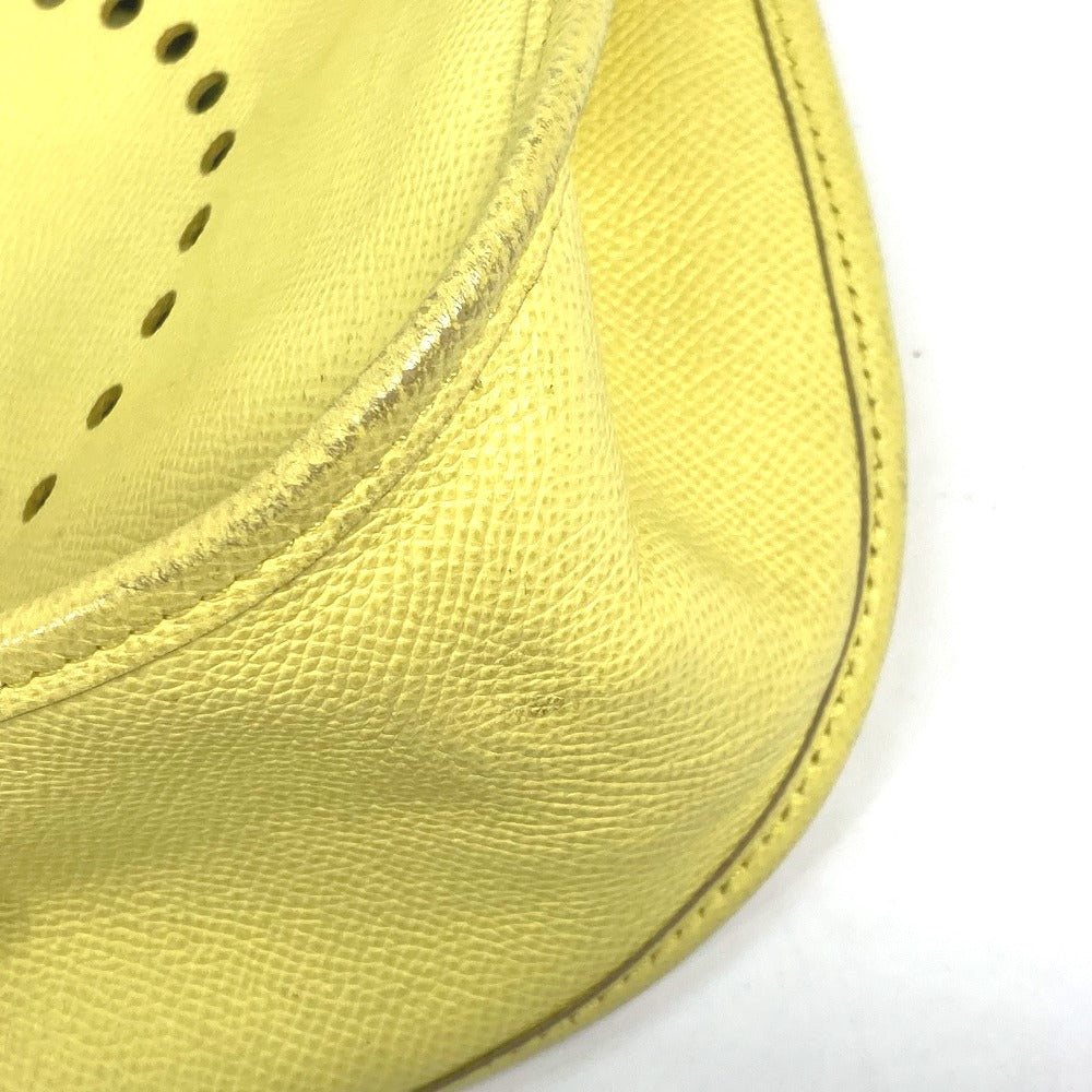 HERMES Shoulder Bag Epsom yellow Crossbody bag Evelyn 3 GM