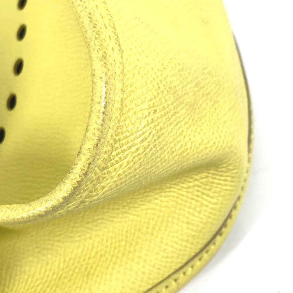 HERMES Shoulder Bag Epsom yellow Crossbody bag Evelyn 3 GM