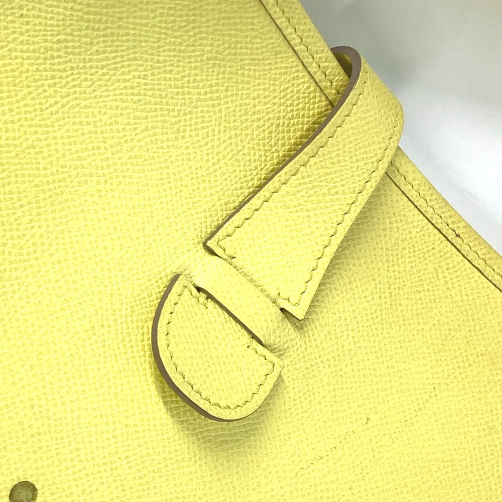 HERMES Shoulder Bag Epsom yellow Crossbody bag Evelyn 3 GM