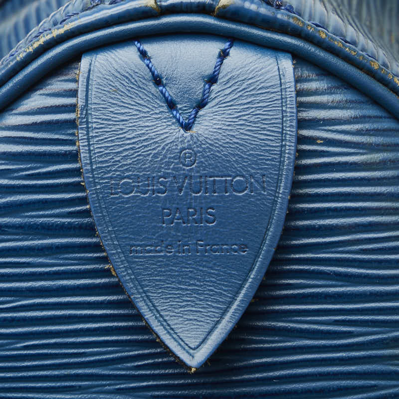 Louis Vuitton Epi Speedy 30 Handbag M43005 Toledo Blue