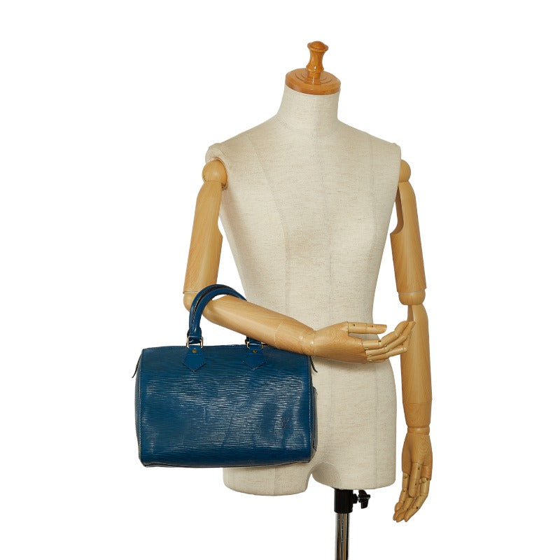 Louis Vuitton Epi Speedy 30 Handbag M43005 Toledo Blue