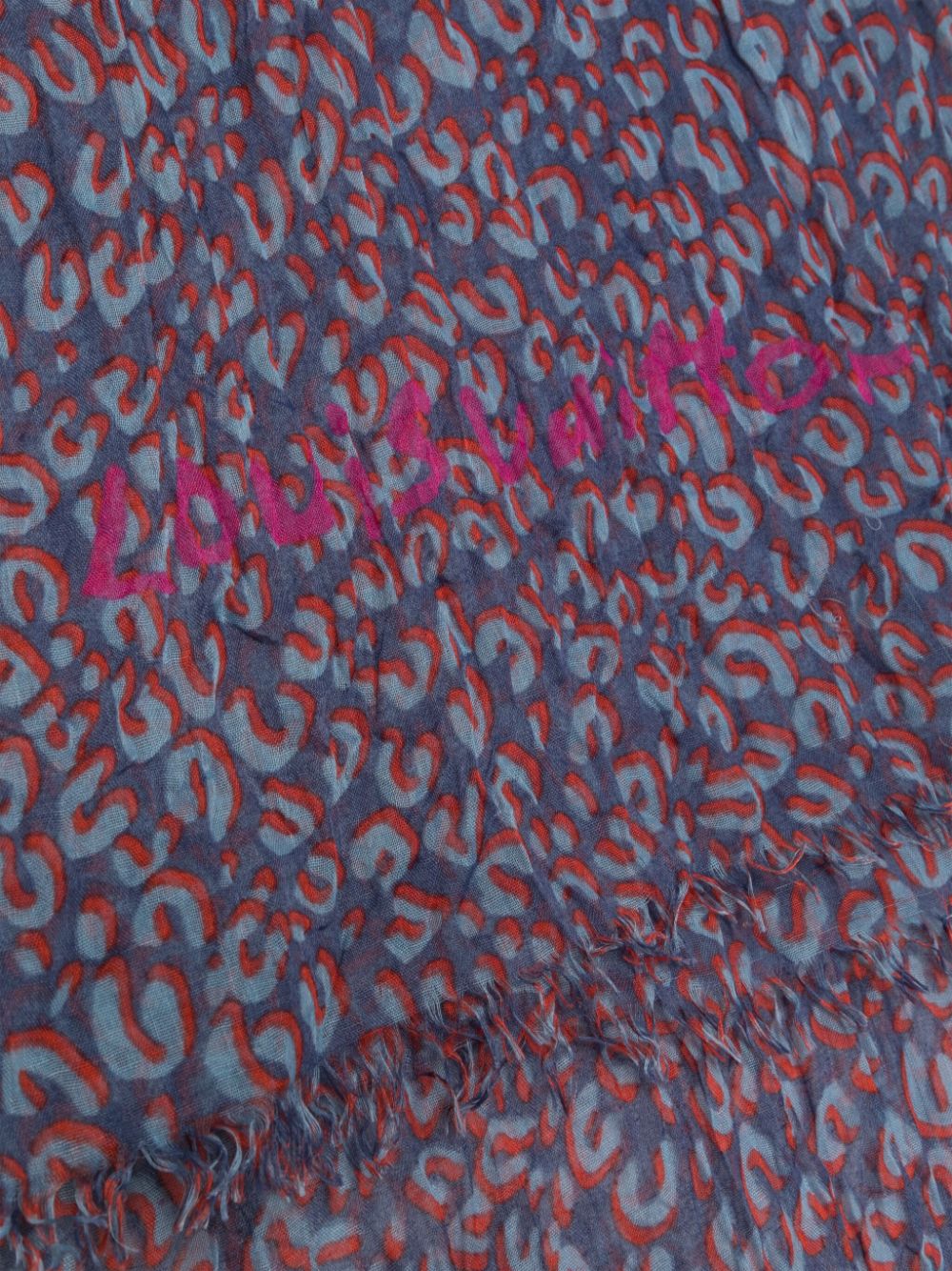 LOUIS VUITTON Cheetah Print Scarf