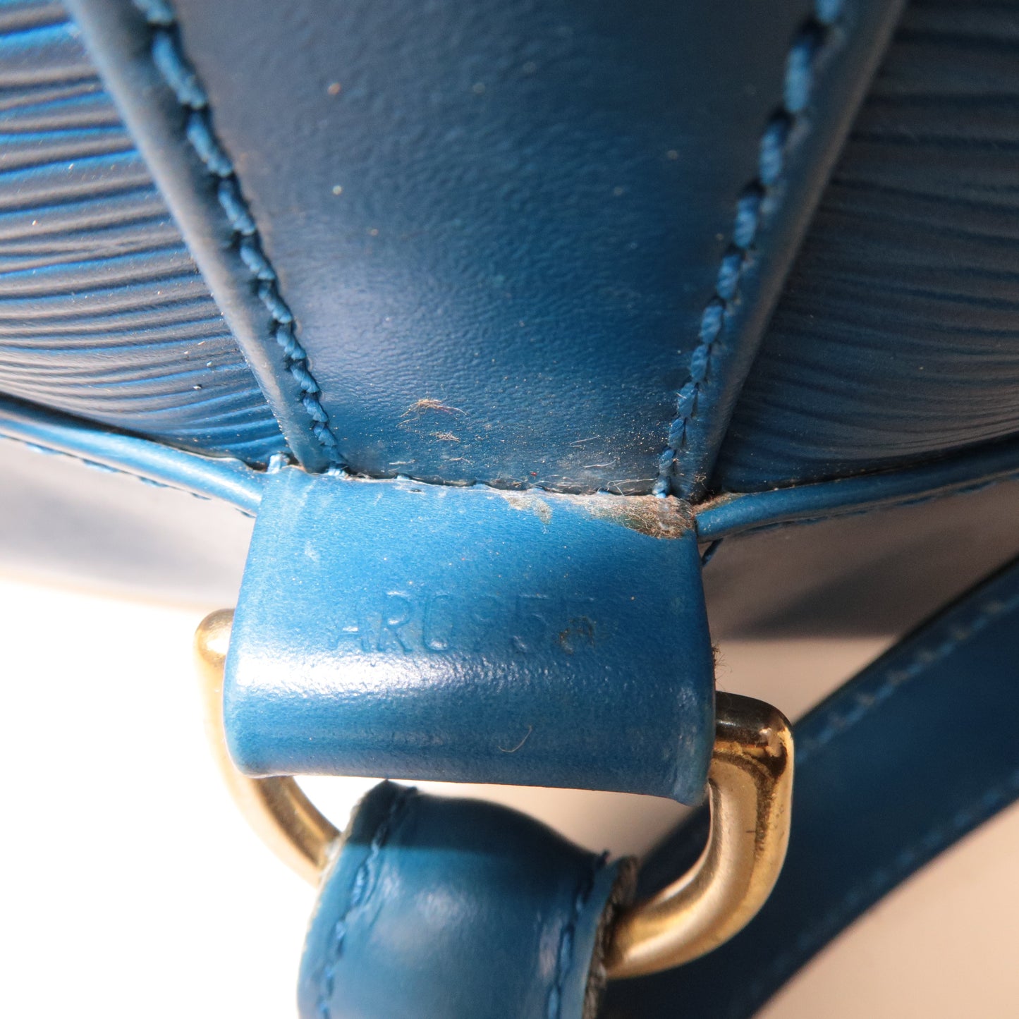 Louis Vuitton Epi Randonnee PM Laundry Bag Toledo Blue M52355