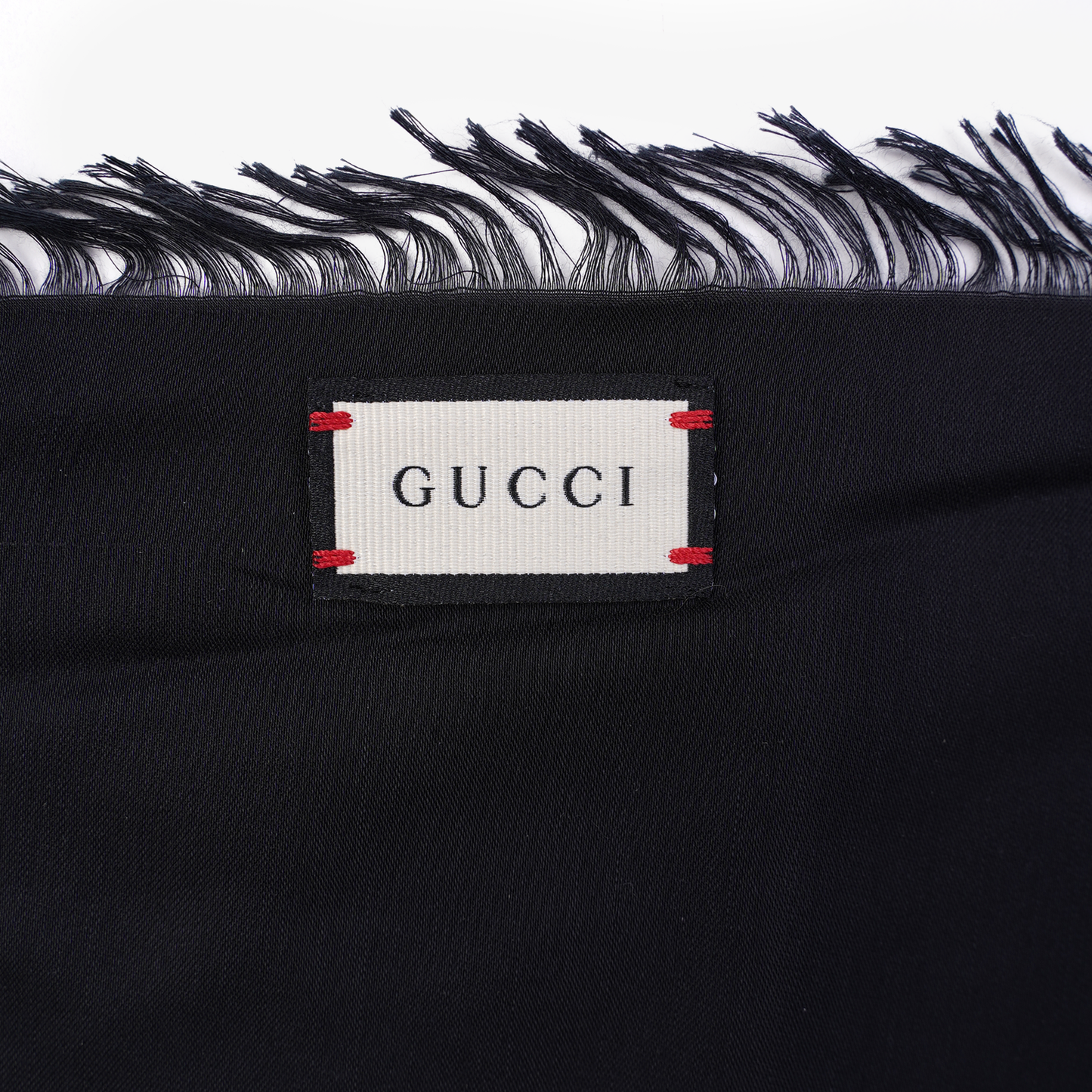 Gucci Womens Silk Scarf Black 140x140cm