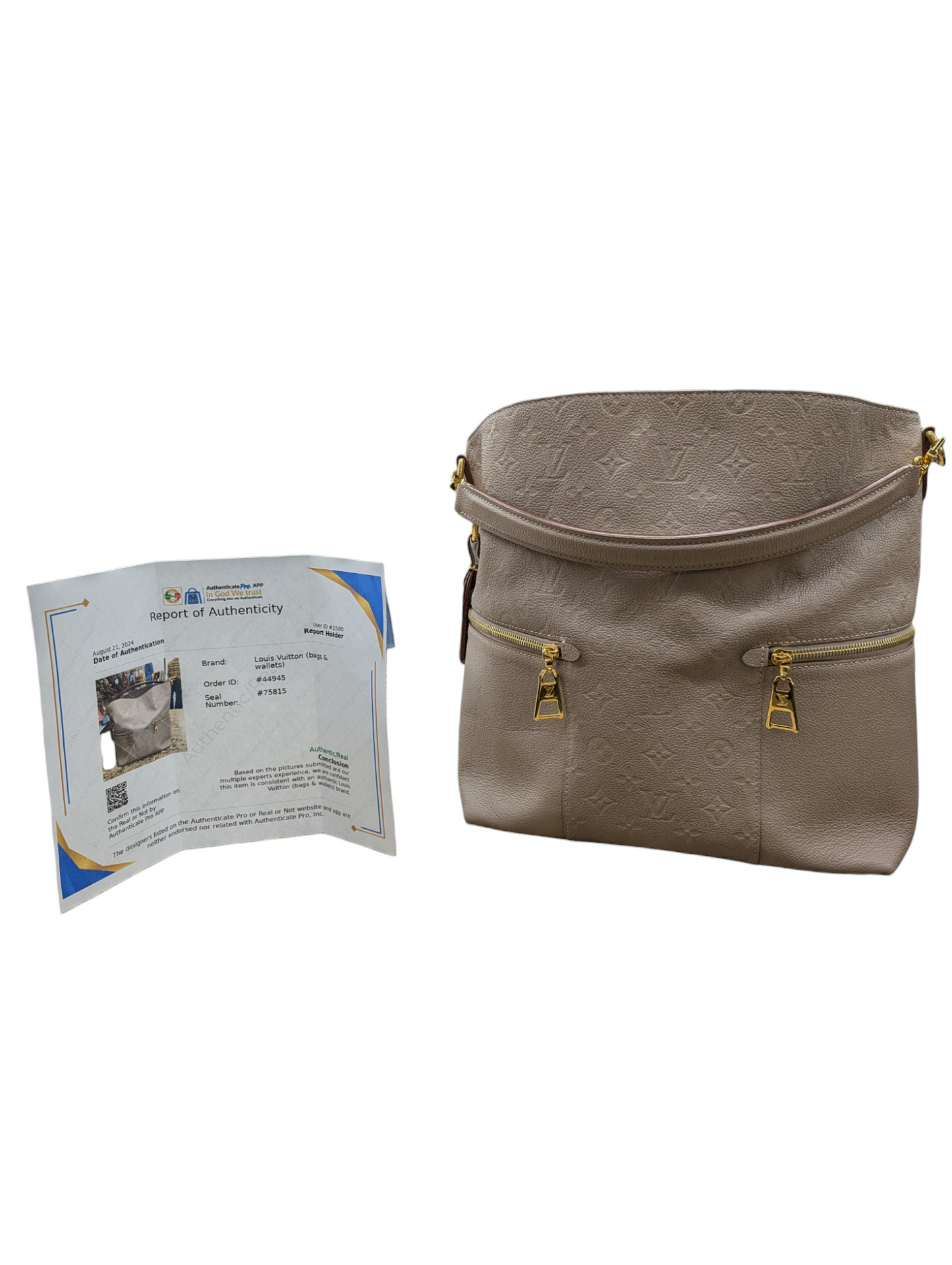 HandBag Luxury Designer By Louis Vuitton, Size: Large