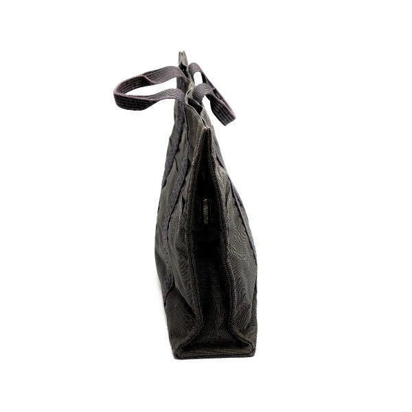 HERMES Tote Bag canvas gray MM Her Line unisex(Unisex) Used