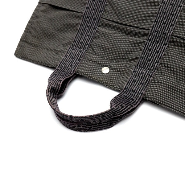 HERMES Tote Bag canvas gray MM Her Line unisex(Unisex) Used