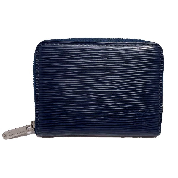LOUIS VUITTON Coin case M60438 Epi Leather Navy blue Zip around purse Epi mens Used