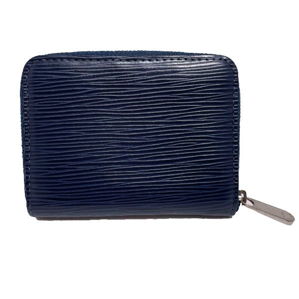 LOUIS VUITTON Coin case M60438 Epi Leather Navy blue Zip around purse Epi mens Used